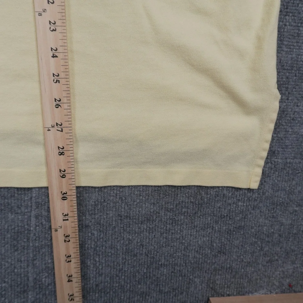 Polo Ralph Lauren Polo Shirt Mens XXL Yellow Short Sleeve Pique Pony Logo